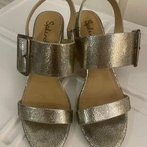Summer Sale Splendid Bo Nickle Metalic Sandals Size 8